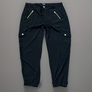 Express Black and Goldtone Accents Cargo Jogger Pants sz L